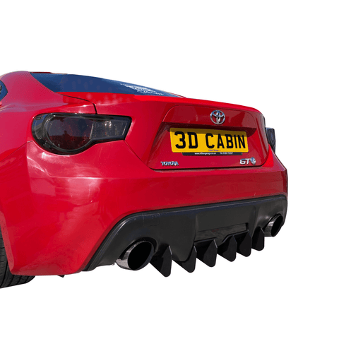 GT86 BRZ FRS Rear Diffuser Kit Standard (6 Fin)