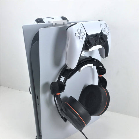 3D Cabin PS5 Controller & Headphone Console Bracket Mount Holder For Play Station 5 Digital Or Disc DualSense (Left and Right Pack)