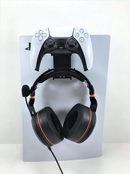 3D Cabin PS5 Controller & Headphone Console Bracket Mount Holder For Play Station 5 Digital Or Disc DualSense