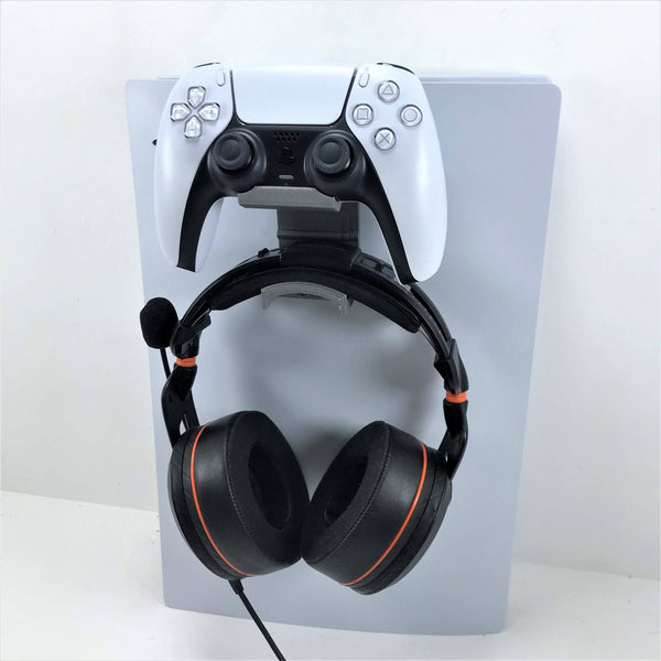 3D Cabin PS5 Controller & Headphone Console Bracket Mount Holder For Play Station 5 Digital Or Disc DualSense