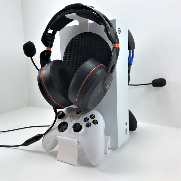 Xbox Series S Dual Controller Headphone Hook Console Stand Base Station