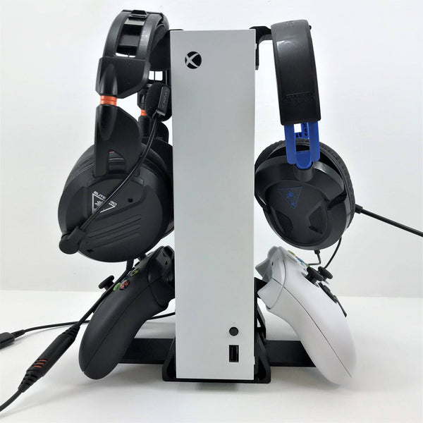 Xbox Series S Dual Controller Headphone Hook Console Stand Base Station