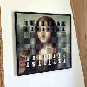 Vertical Chess Board Wall Set Or Table Magnetic - Mona Look