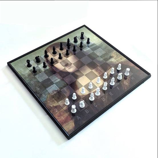 Vertical Chess Board Wall Set Or Table Magnetic - Mona Look