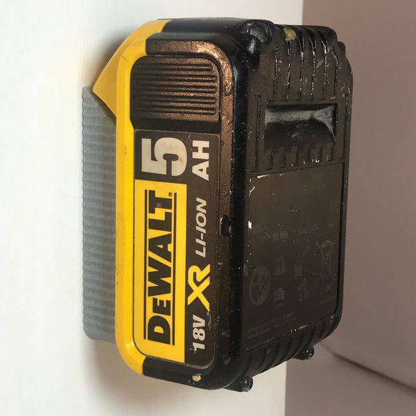 Dewalt Compatible Battery Holder/Bracket Ideal For Wall Or Shelf Mounting