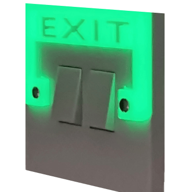 Light Switch Cover Exit Sign : Glow In The Dark