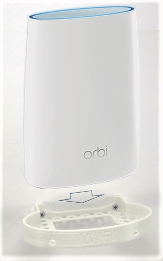 Wall Mount Wall Bracket Compatible With The Netgear Orbi Rbr50 & Rbs50 For Wifi Mesh System