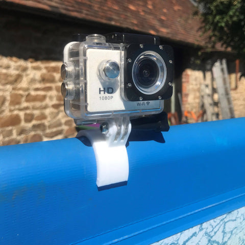 Go-Pro Mount For Swimming Pool 45Mm Top Rail : White Suits Intex Pools Etc