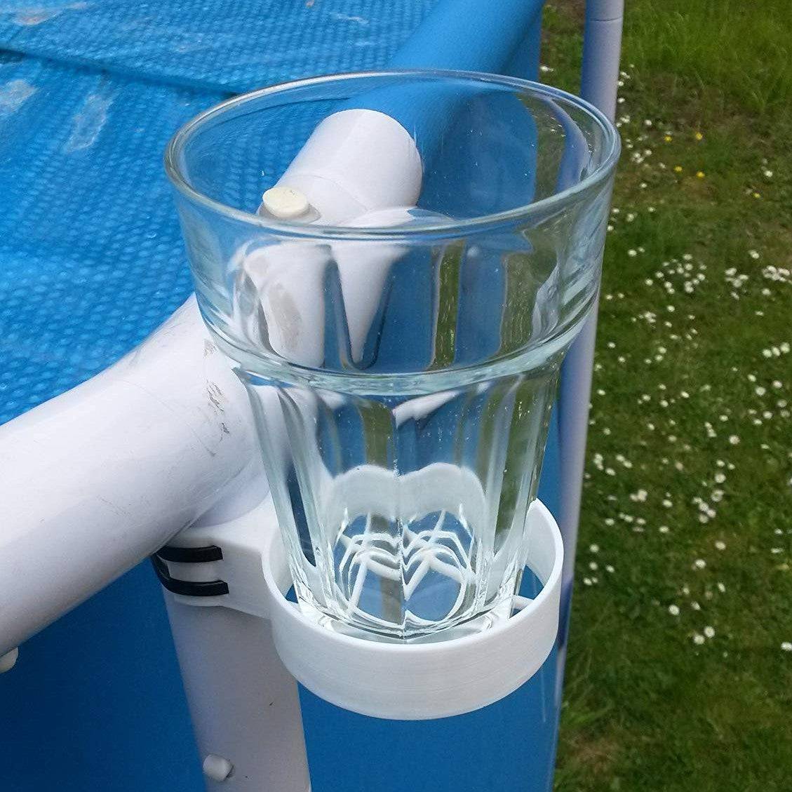 Swimming Pool Cup Holder : White 35Mm Intex Frame Leg