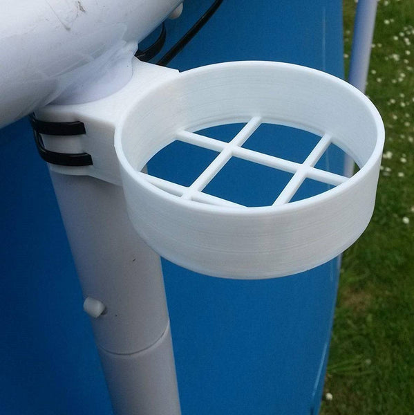 Swimming Pool Cup Holder : White 35Mm Intex Frame Leg