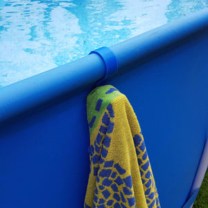 Swimming Pool Towel Hook : Blue (For 45Mm Intex Frame Top Rail)