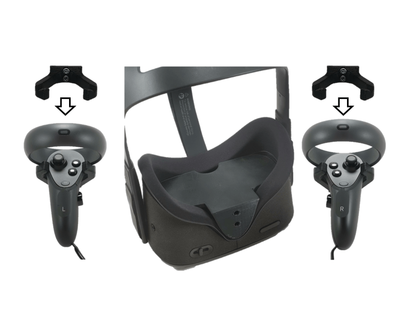 Wall Mount Wall Bracket Accessories Kit For Oculus Quest GEN 1 : Black